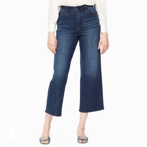 kate spade | cropped wide leg denim